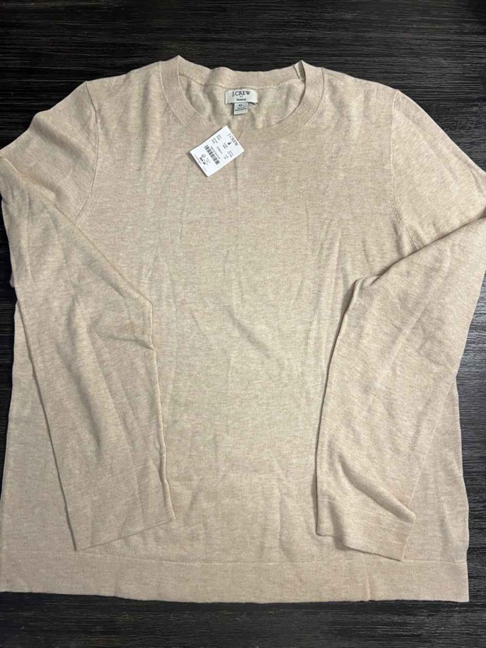 J. Crew Soft Beige Lightweight Crewneck Sweater NWT